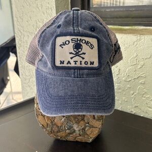 Baseball Hat Kenny Chesney No Shoes Nation LEGACY Adjustable Blue Trucker Hat